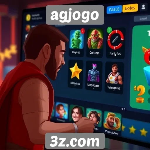 melhorias na interface do usuário do agjogo